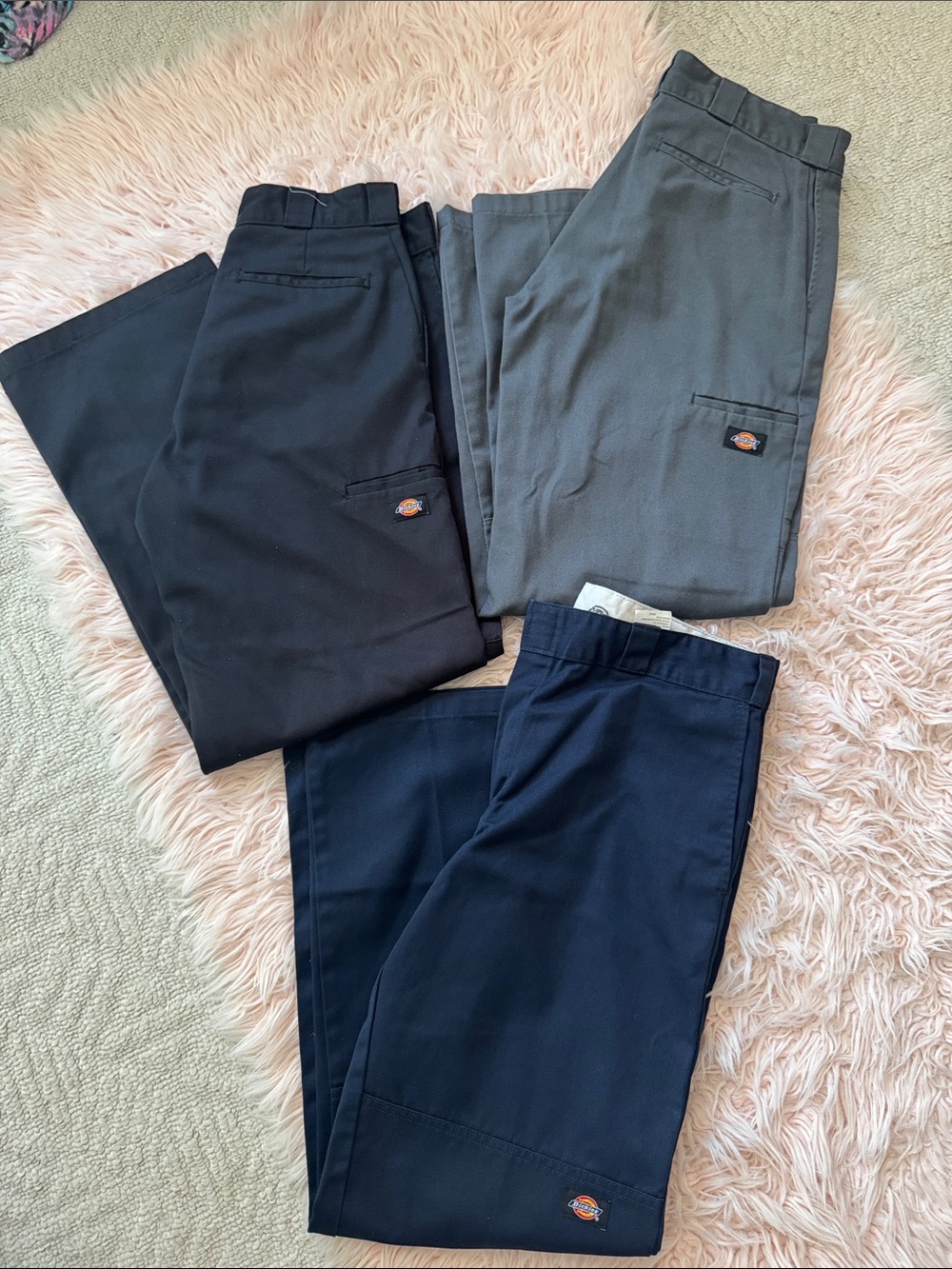 Dickies Men’s Chino Work Pants - Black, Gray, Navy